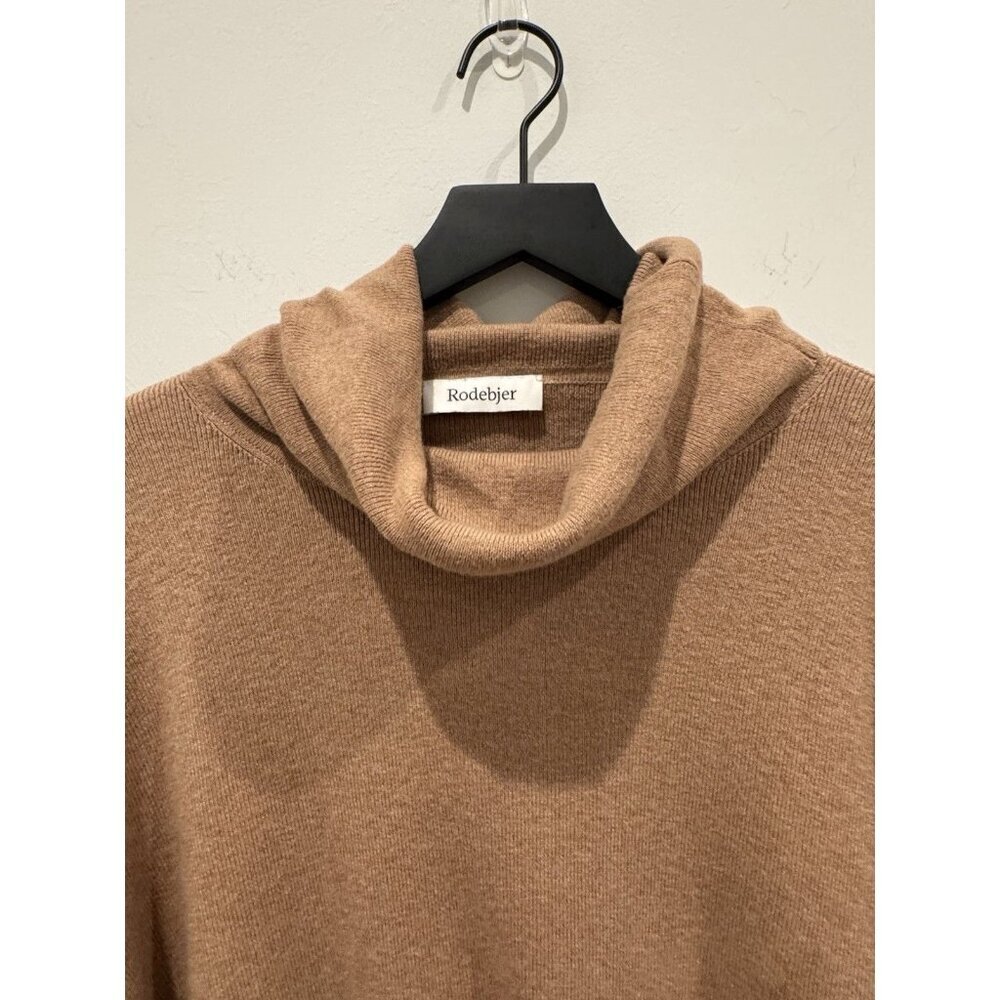 Rodebjer Turtleneck Wool Sweater Camel Brown Size Small - Picture 4 of 9